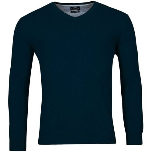 Baileys Trui V-Neck Pullover Single Knit Dark Blue / male