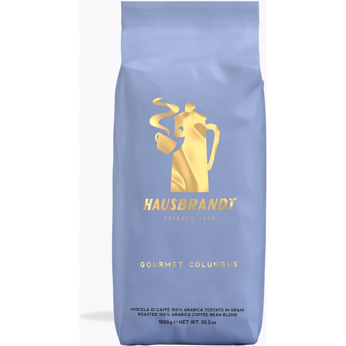 Hausbrandt Gourmet Espresso 1 kg | Ganze Bohne | Colombia, Guatemala, El Salvador, Brazilië | 100% Arabica für Vollautomaten & Siebträger