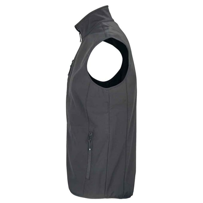 SOLS Heren Falcon Softshell gerecyclede bodywarmer (Houtskool)