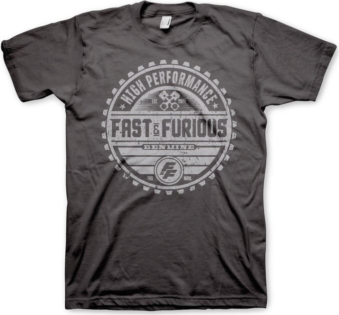 The Fast And The Furious Heren Tshirt -M- Genuine Brand Grijs