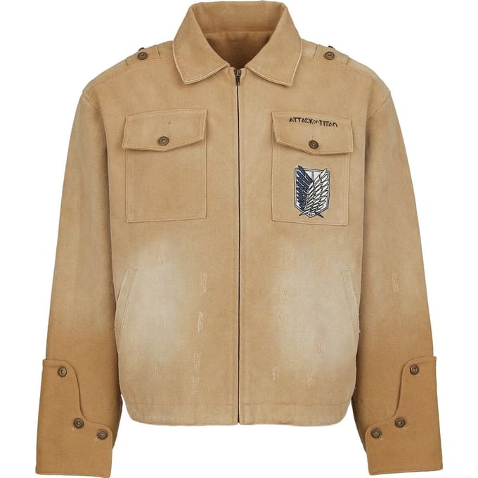 Attack On Titan - Anime Spijkerjas - Aufklärungstrupp - S tot 3XL - voor Mannen - bruin