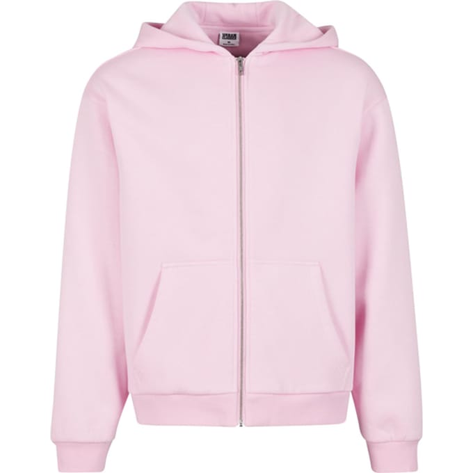 Urban Classics - Fluffy Vest met capuchon - XXL - Roze