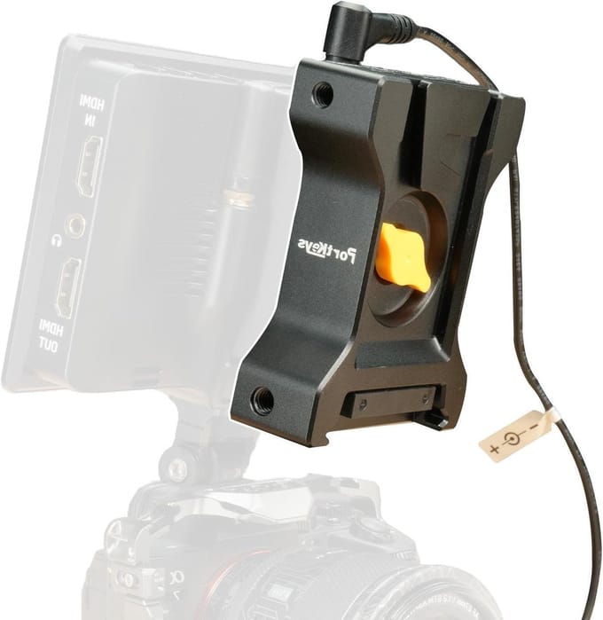 Dummy Batterij Module - Voedingsadapter Camera - Video Transmissie - Dubbelzijdig Schakelbaar - 204 Gram - Zwart