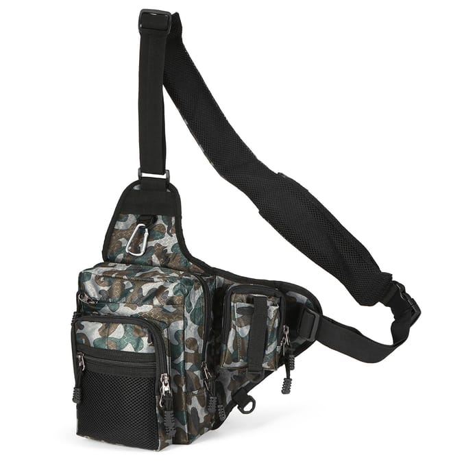 iLure Vistas Multifunctionele Waterdichte Canvas Vismolen Lure Tackle Bag camouflage