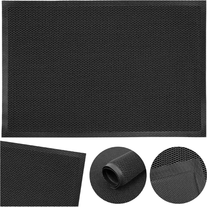 Grote Antislip Deurmat 80x120 cm - Grijze Entreemat