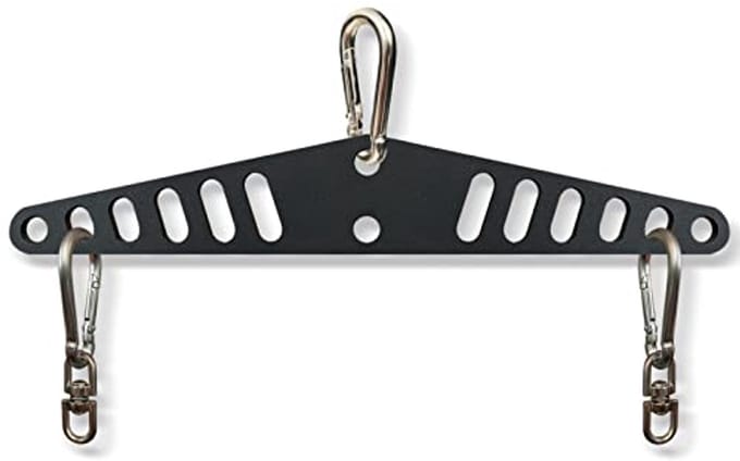 SnelShoppen - Multi-Grip LAT Pull Down Bar voor Thuisgym Fitness, Spreader Plaat LAT Pulldown Bevestigingen voor Kabelmachine, Geschikt voor Dubbele o