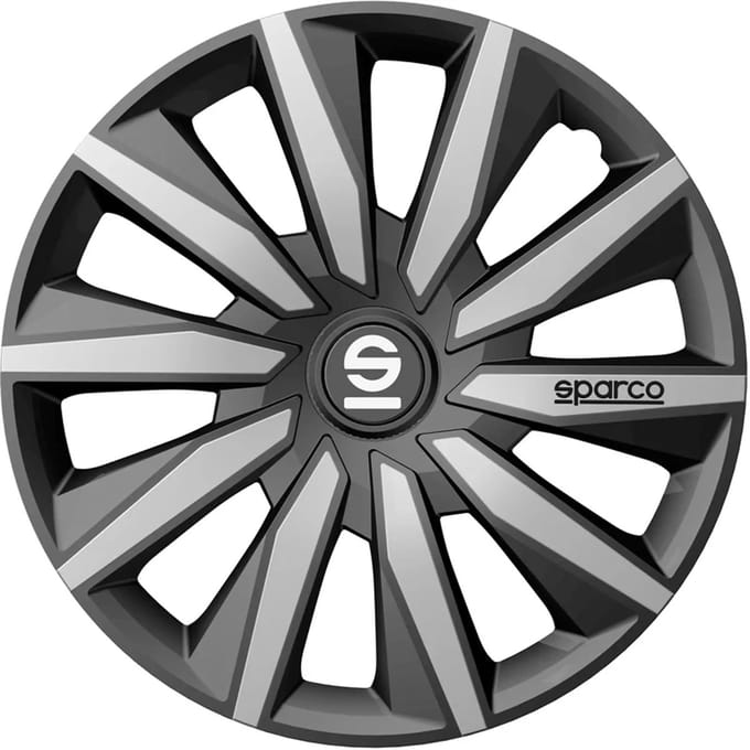 Sparco Wieldoppen Milano 14 inch Grijs Zilver - 4 stuks