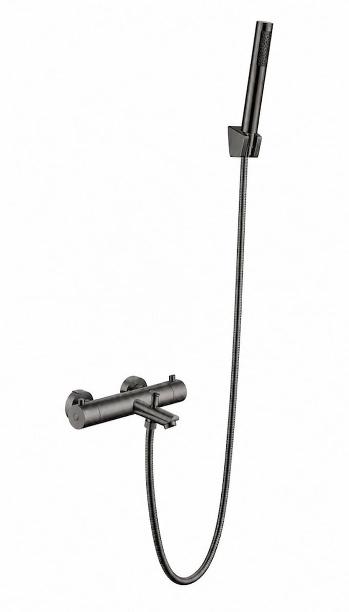 LINEA UNO - Vass - Gun metal - Thermostaat badkraan - - 201423
