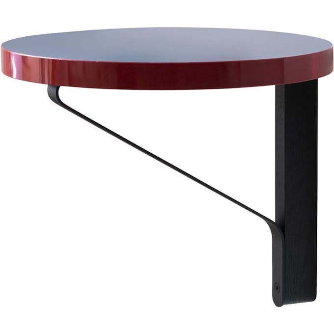 Artek - Kaari wandplank rond - linoleum blauw