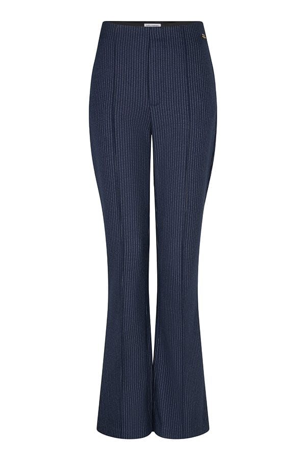Broek Ilana - Pinstripe Tailored | Dark Blue