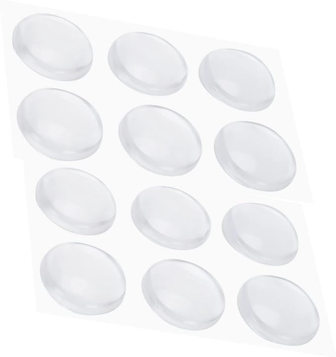 Zelfklevende Deurstopper - 12 Stuks Transparant Rond - Zachte Siliconen Wandbescherming