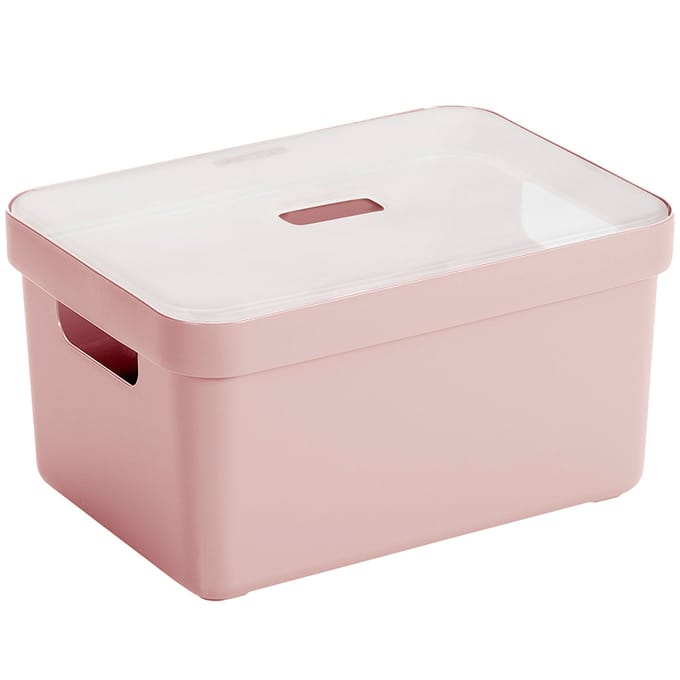 Sunware - Sigma home opbergbox 5L roze - 25,2 x 17,5 x 12,2 cm