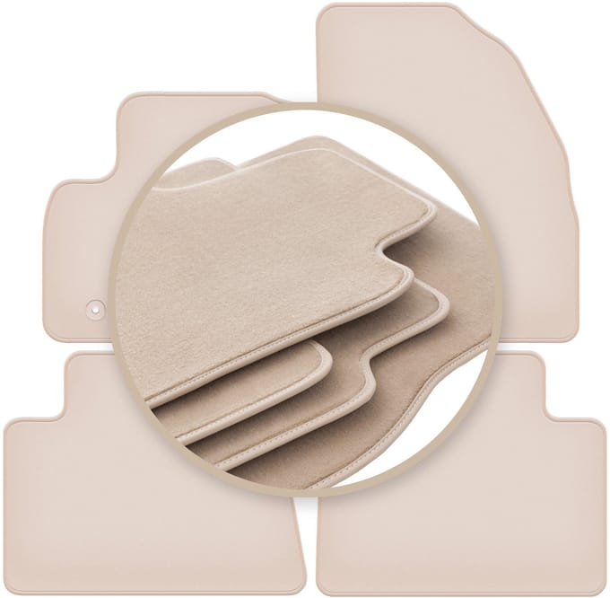 PREMIUM beige vloermatten voor: Ford Kuga MK1 SUV 2011-2013