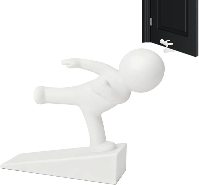 Leuke Deurstopper - Decoratieve Wig - Huis Decoratie - Antislip Ontwerp - 12 cm - Niet gespecificeerd