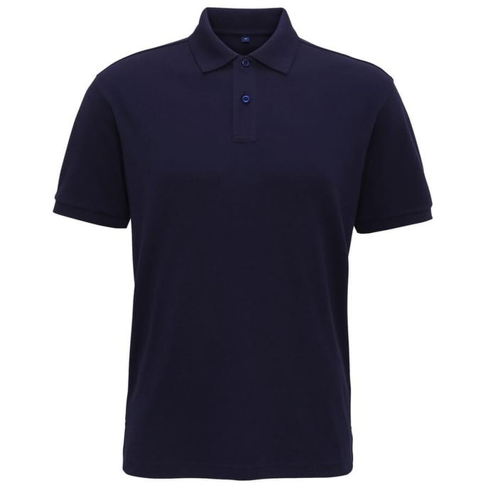 Asquith & Fox Heren Super Smooth Knit Polo Shirt (Marine)