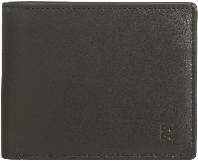 DuDu Itaca Portemonnee Leer 12.5 cm - Jongens - Horizontaal - coffee brown