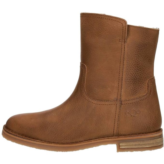 Aqa Enkellaarsjes cognac Leer 182324 - Dames - Maat 36