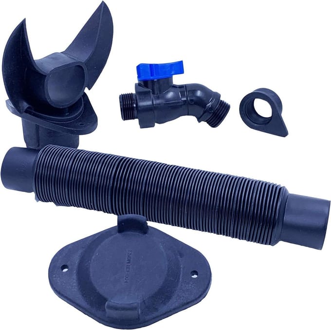 Regenton Omleider Set - Regenpijp Adapter - Water Opvangen - Universele Pasvorm - 2x3 3x4 3" 4" - Grijs