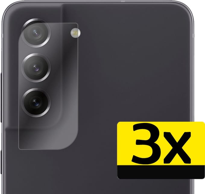 Camera Lens Protector - Geschikt voor Samsung Galaxy S21 FE - 3 Stuks - Camera Screenprotector - Beschermglas - Gehard Glas - Tempered Glass - Screen Protector