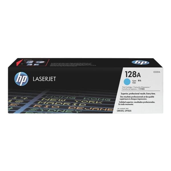 HP CE321A nr. 128A toner cartridge cyaan (origineel)