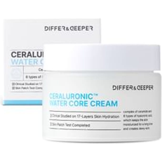 DIFFER & DEEPER - Ceraluronic Water Core Cream 50g