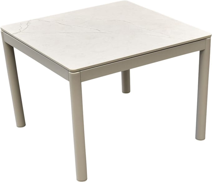 Joshua lounge tuintafel 59x59xH43 cm aluminium latte