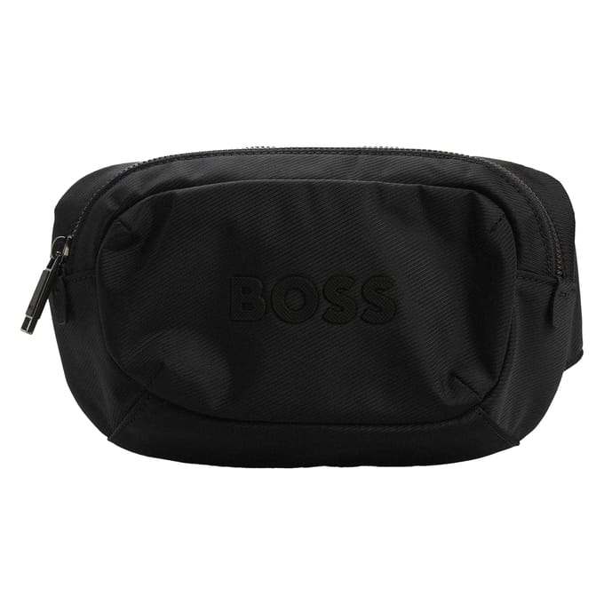Boss Catch 3.0 heuptasje met reliëfpatroon (Donkerblauw)