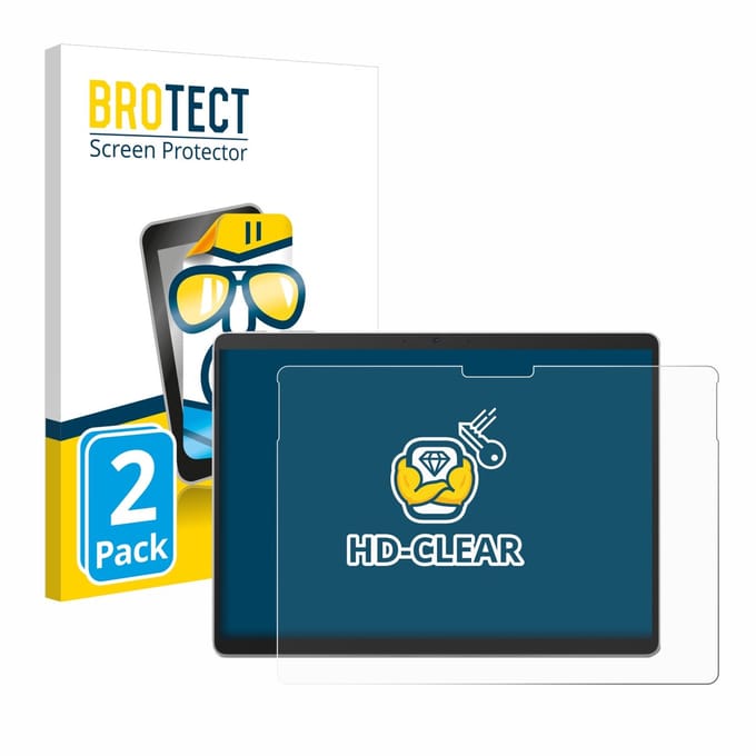 BROTECT - Screenprotector voor Microsoft Surface Pro 10 - Folie Beschermfolie transparant 2 Stuks