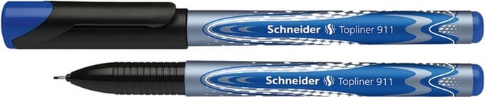 Fineliner schneider topliner 911 0.4mm blauw | 10 stuks