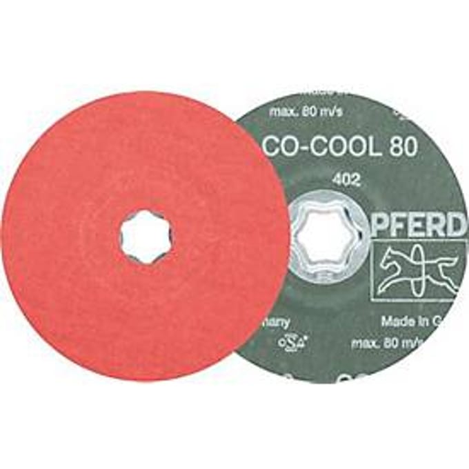 Vezelschijf COMBICLICK CO-COOL D.115 mm K.50 roestvrij staal/aluminium-keramische korrel