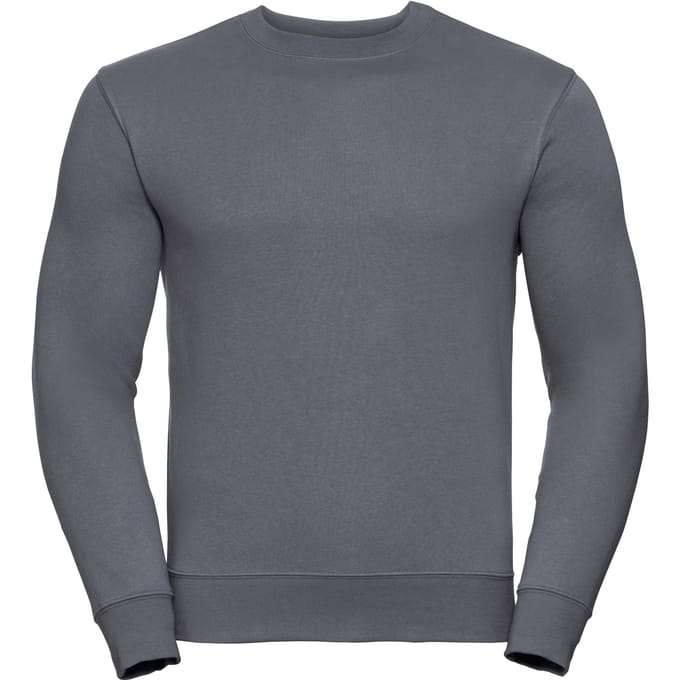 Russell Heren Authentieke Sweatshirt (Slimmer Cut) (Konvooi Grijs)