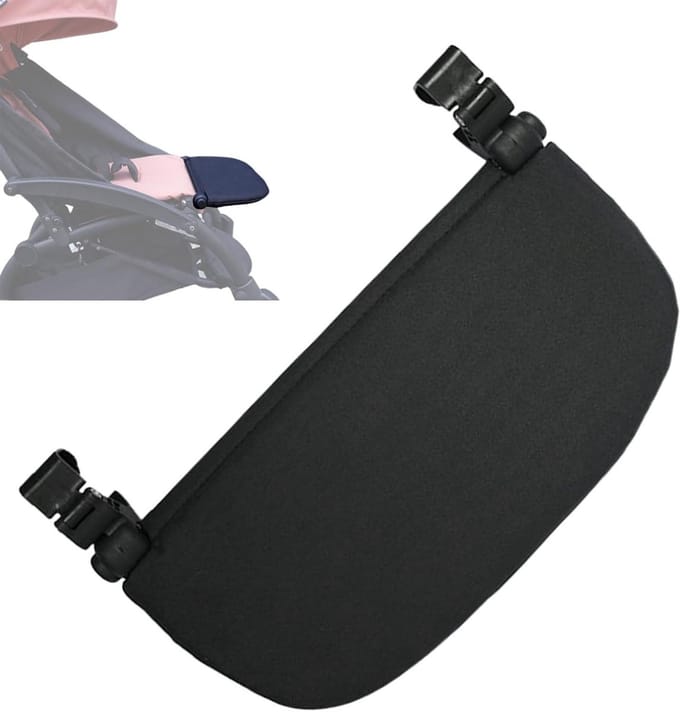 Kinderwagen Voetsteun - Buggy Extension - Comfortabel Reizen - Ergonomisch Verstelbaar - 30 x 21 cm - Grijs
