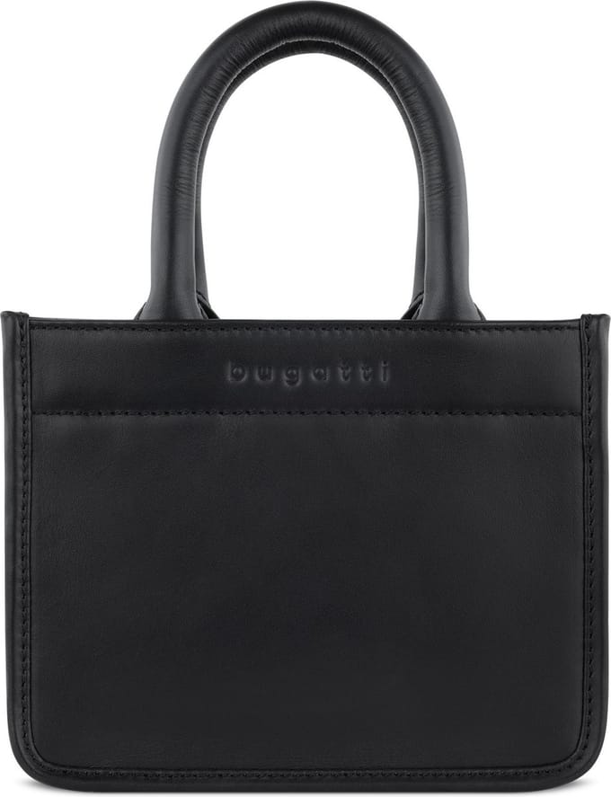 bugatti Leren Handtas Schoudertas Daphne Tote Bag Black Zwart