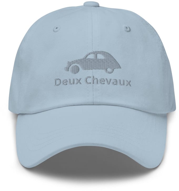 De2pktjes - Geborduurde Citroën 2cv pet - L.Blauw