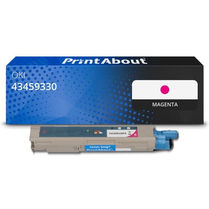 PrintAbout huismerk Toner 43459330 Magenta Geschikt voor OKI