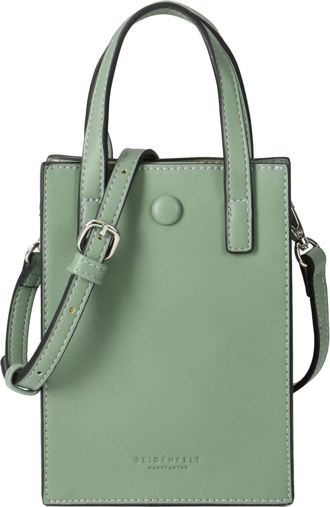 SEIDENFELT MANUFAKTUR Handtas Schoudertas Bente Mini Tote Light Khaki Kaki