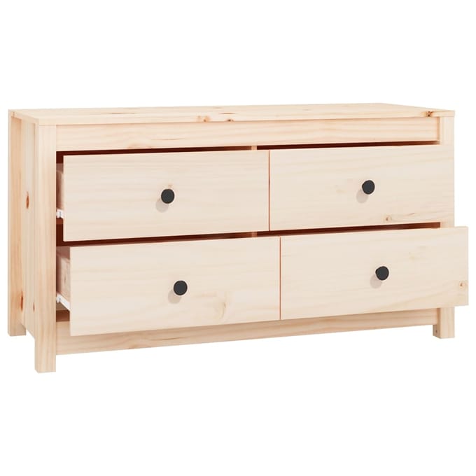 vidaXL - Dressoir - 100x40x54 - cm - massief - grenenhout