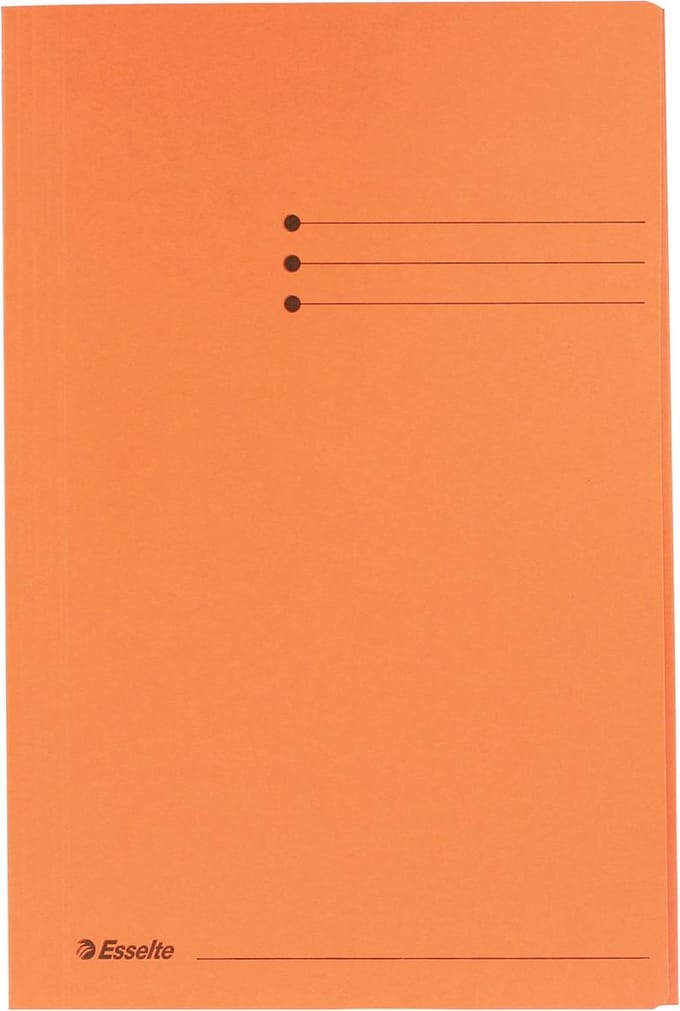 Esselte Manilla 3-klepsmap - folio - 50 stuks - Oranje