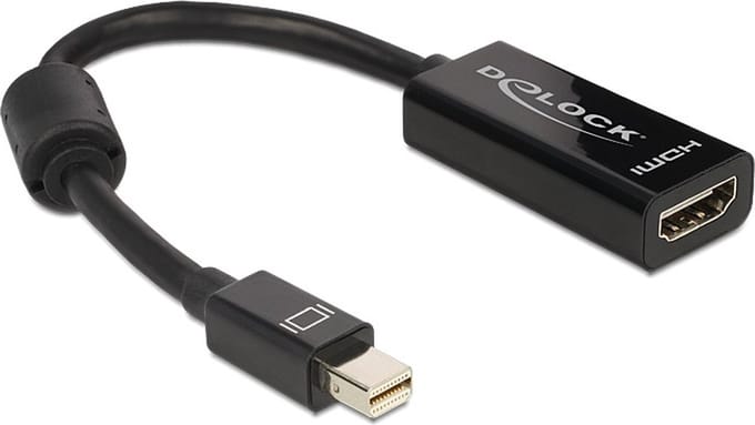 Delock - Mini DisplayPort -  HDMI Adapter - Zwart - 0.2 meter