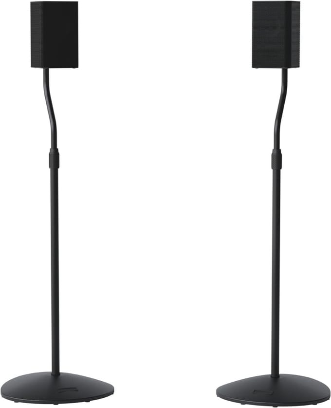 AMA® Luidspreker Standaard - Standaard - Luidsprekerstandaard - Zwart - 96.52cm
