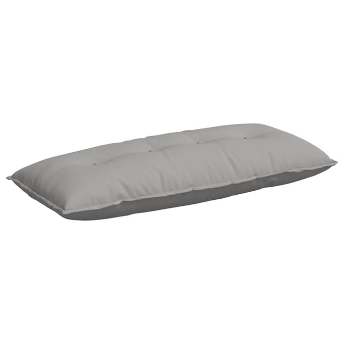 vidaXL - Rugkussen - Wolkgrijs - 120 - x - 50 - x - 19 - cm - Stof