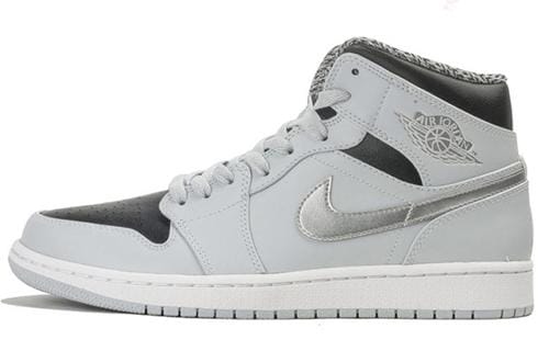 Jordan 1 Mid Pure Platinum Metallic Silver 554724-032 43