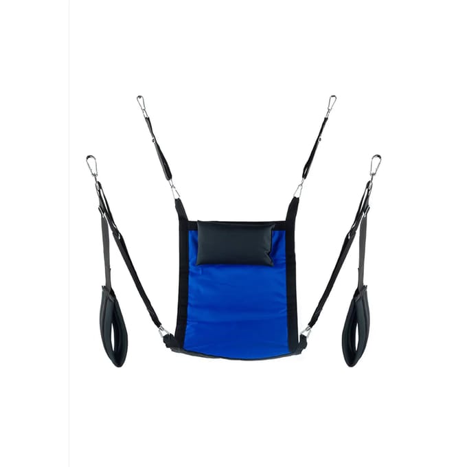 Mr Sling -  Rechthoekige Canvas Sling met 4 Punten - Blauw