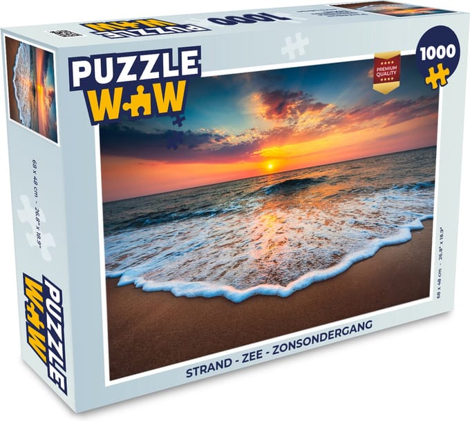Puzzel Strand - Zee - Zonsondergang - Legpuzzel - Puzzel 1000 stukjes volwassenen