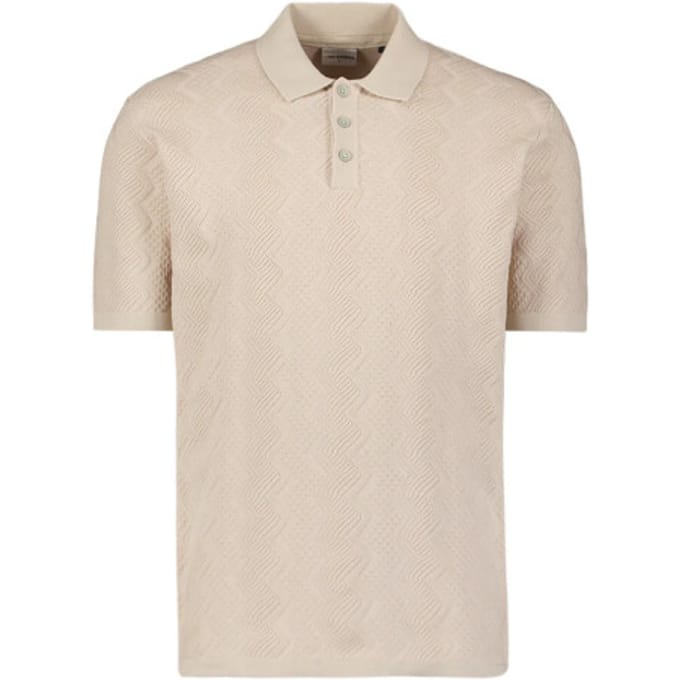 No Excess Pullover Short Sleeve Polo Relief Desert  2XL
