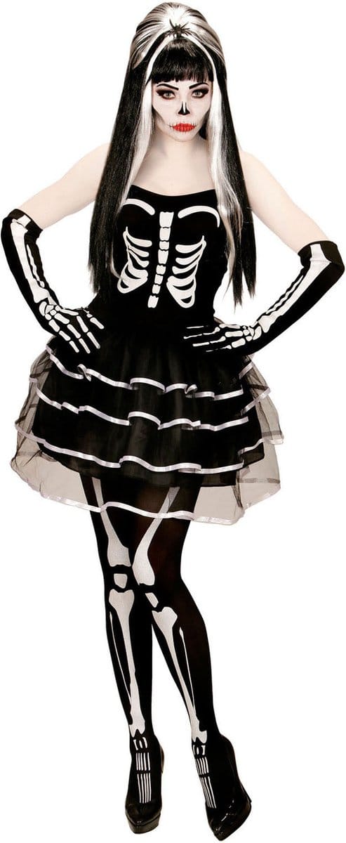 Enge skeleton jurkjes voor Halloween