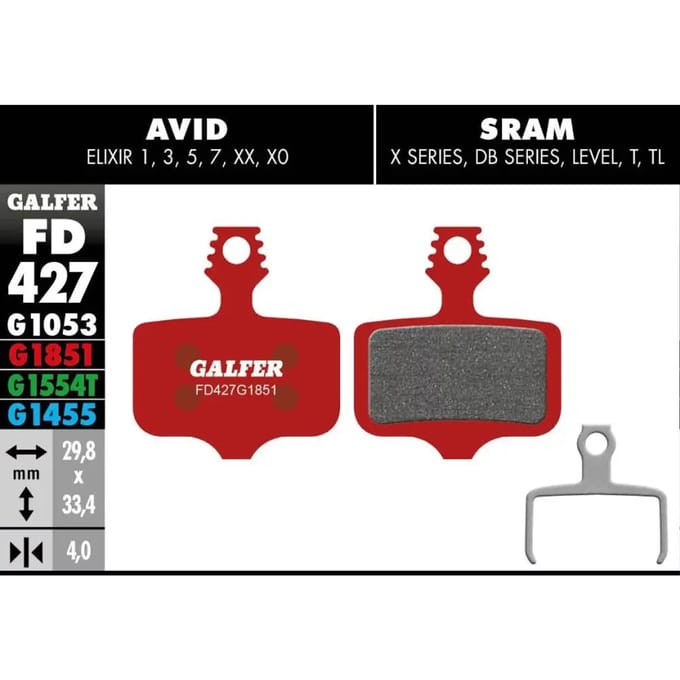 Remblok Galfer Avid Elixir 1 2 3 5 7 Sram Xx, X0, X7, X9, Db
