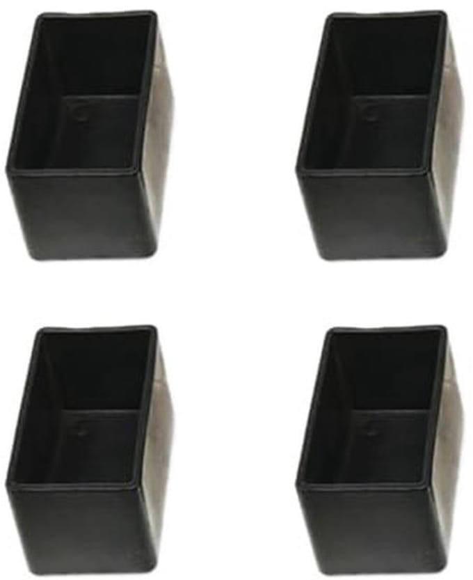 Rechthoekige stoelpootdoppen - Antislip en Vloerbescherming - 8 Stuks
