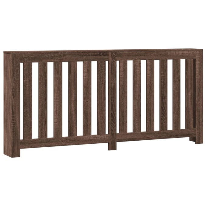 Cache-radiateur finition Chêne Brun 175 x 20 x 82 cm Bois d'ingénierie