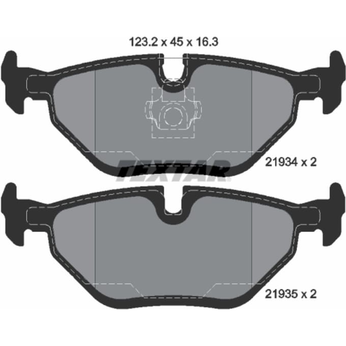 Remblokset TEXTAR 2193404, achter